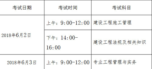 山東二建考試時(shí)間