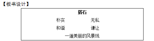 2018上半年小學(xué)語文教師資格證面試真題及答案：搭石板書設(shè)計(jì)